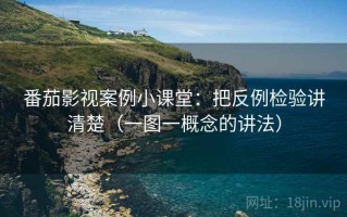 番茄影视案例小课堂：把反例检验讲清楚（一图一概念的讲法）